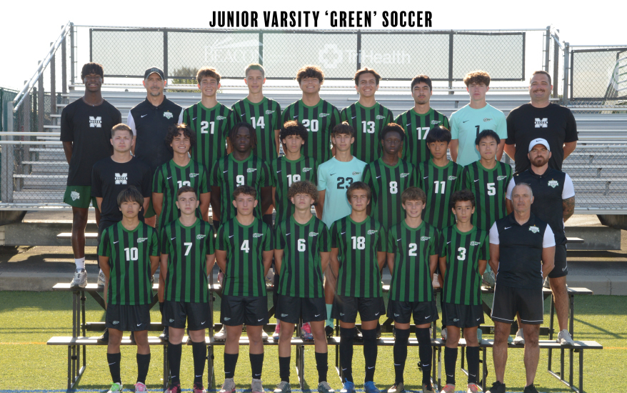 Boys JV Green Soccer Team