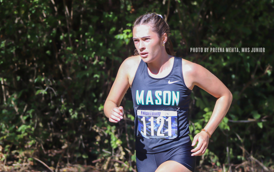 Mason girl mid-run