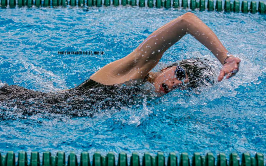 girl swimming