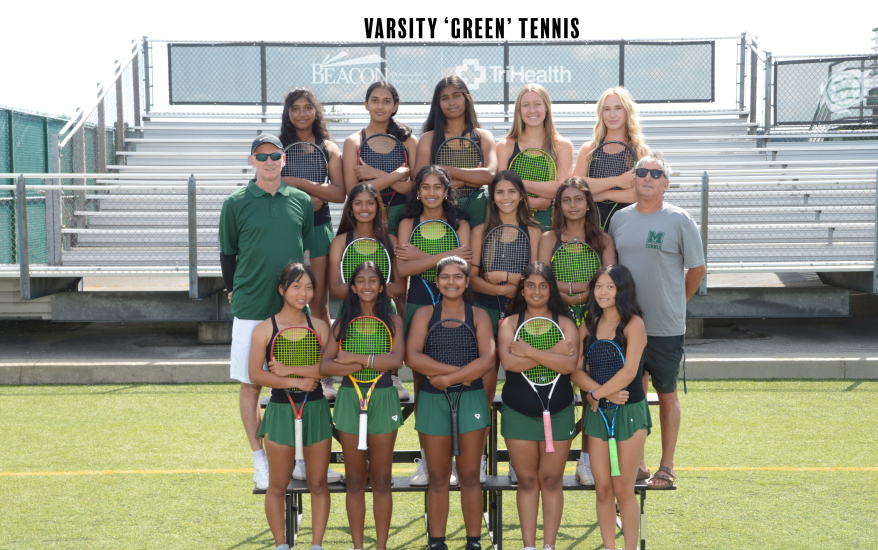 Girls Varsity Green Tennis Team