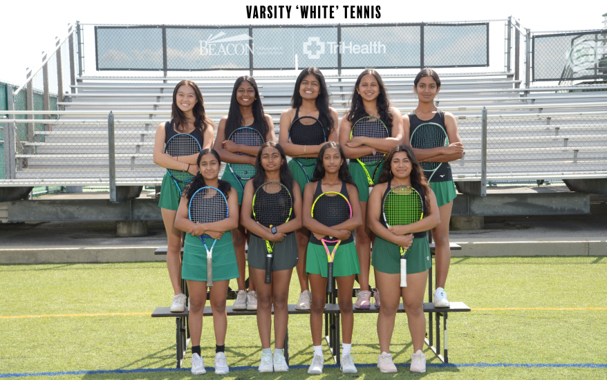 Girls Varsity White Tennis Team