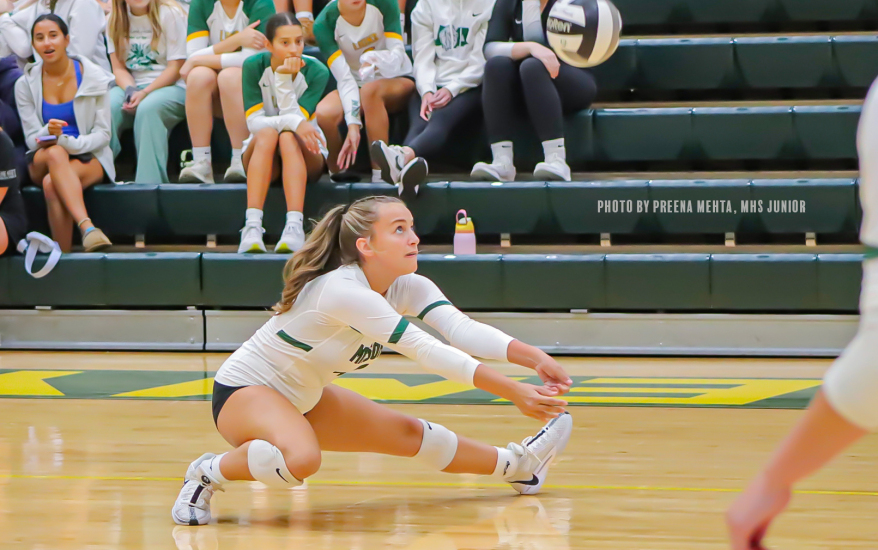 Girl playing volleyball