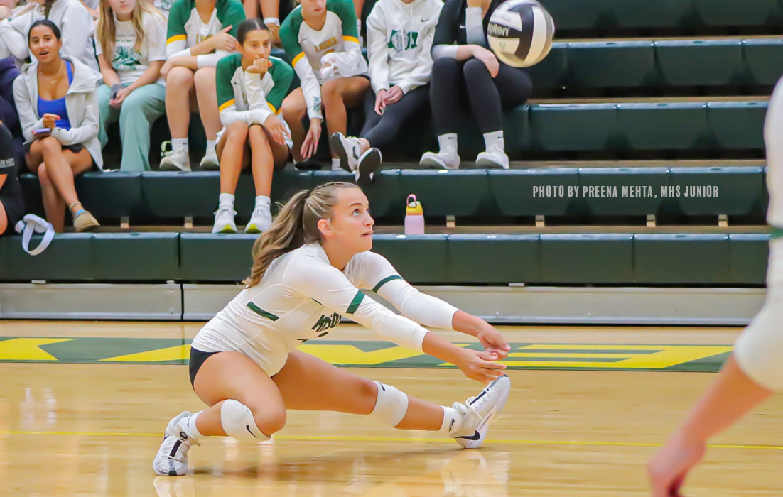 Girl playing volleyball